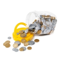Learning Can Be Fun - Plastic Coins (318 pieces)
