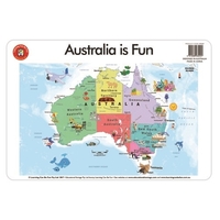 Learning Can Be Fun - Australia Is Fun Placemat