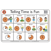Learning Can Be Fun - Telling Time is Fun Placemat