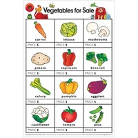 Learning Can Be Fun - Vegetables For Sale Poster