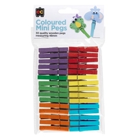 EC - Coloured Mini Pegs (30 pack)