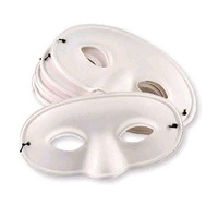 EC - Paper Mache Mask Half (24 pack)