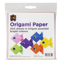 EC - Origami Paper Bright Colours (200 pack)