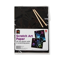 EC - Scratch Art Paper A4 (40 pack)