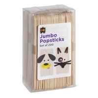 EC - Jumbo Popsticks Natural (200 pack)