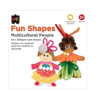 EC - Fun Shapes Multicultural People (24 pack)