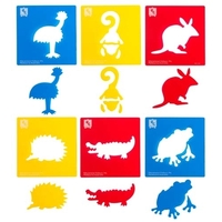 EC - Australian Animals Stencil Set 2 (pack of 6)