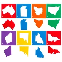 EC - Australia & State Maps Stencil (set of 8)