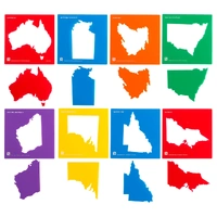 EC - Australia & State Maps Stencil (set of 8)
