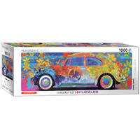 Eurographics - VW Beetle Splash Panoramic Puzzle 1000pc