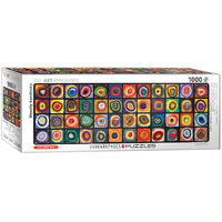Eurographics - Kandinsky Colour Study of Squares Panoramic Puzzle 1000pc
