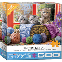 Eurographics - Knittin' Kittens Large Piece Puzzle 500pc