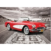 Eurographics - 1959 Corvette Driving Down Route 66 Puzzle 1000pce