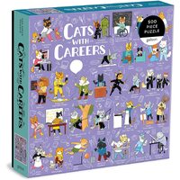 Galison - Cats with Careers Puzzle 500pc
