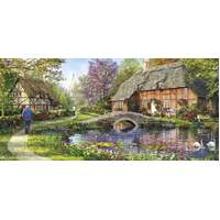 Gibsons - Cottage by the Brook Panorama Puzzle 636pc
