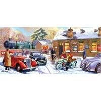 Gibsons - Christmas Eve at the Station Panorama Puzzle 636pc