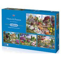 Gibsons - Flora & Fauna Puzzle 4 x 500pcs
