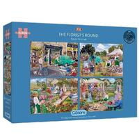 Gibsons - The Florist's Round Puzzle 4 X 500pc