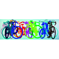 Heye - Bike Art, Colourful Row Puzzle 1000pc