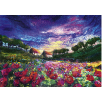 Heye - Felted Art, Sundown Poppy Puzzle 1000pc