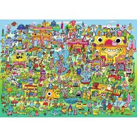 Heye - Burgerman, Doodle Village Puzzle 1000pc
