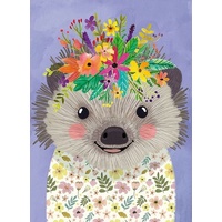 Heye - Floral Friends, Hedgehog Puzzle 500pc