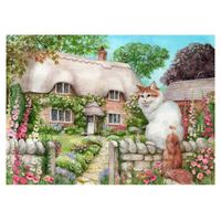 Holdson - Cottage Cats - Master of All He Surveys Large Piece Puzzle 500pc