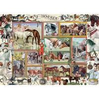 Holdson - Stamp & Collage - Horses Puzzle 1000pc