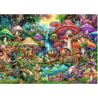 Holdson - Wispwing Willows Merry Mushroom Village Picnic Puzzle 1000pc