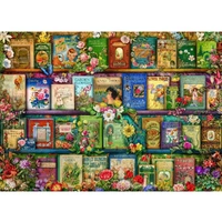 Holdson - Treats N Treasures Vintage Sumer Garden Book Shelf Puzzle 1000pc