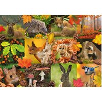 Jumbo - Autumn Animals Puzzle 1000pc