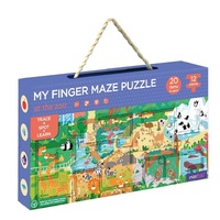mierEdu - My Finger Maze Puzzle - At The Zoo 12pc