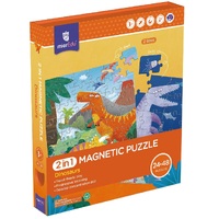 mierEdu - 2 in 1 Travel Magnetic Puzzle - Dinosaurs