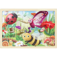 Masterkidz - Wooden Jigsaw Puzzle - Insects 20pc