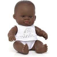 Miniland - Baby Doll African Boy 21cm