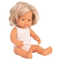 Miniland - Baby Doll European Girl 38cm