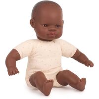 Miniland - Soft Body Doll - African 32cm