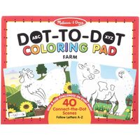 Melissa & Doug - ABC Dot-to-Dot Colouring Pad - Farm
