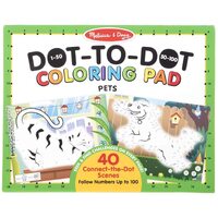 Melissa & Doug - 123 Dot-to-Dot Colouring Pad - Pets