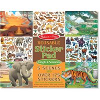 Melissa & Doug - Reusable Sticker Pad - Jungle & Savannah