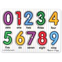 Melissa & Doug - Numbers Peg Puzzle 10pc