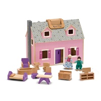 Melissa & Doug - Fold And Go Dollhouse