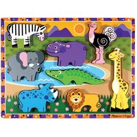 Melissa & Doug - Safari Animals Chunky Puzzle 8pc