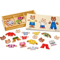 Melissa & Doug – Wooden Bear Family Dress Up Puzzle