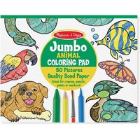 Melissa & Doug - Jumbo Colouring Pad Animals
