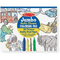 Melissa & Doug - Jumbo Colouring Pad Multi-Theme Blue