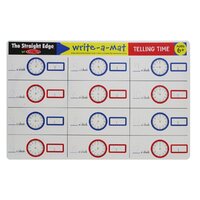 Melissa & Doug - Telling Time Write-A-Mat