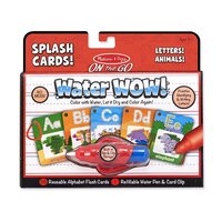 Melissa & Doug - On The Go - Water WOW! Splash Cards - Letters! Animals!