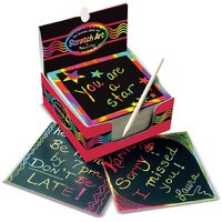 Melissa & Doug - Scratch Art Box of Rainbow Mini Notes