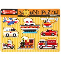 Melissa & Doug - Vehicles Sound Puzzle 8pc